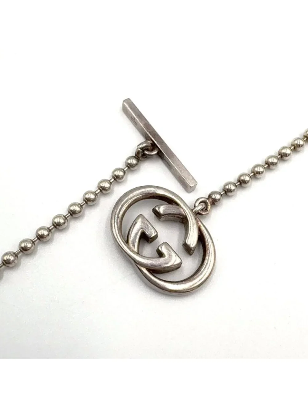 Gucci Interlocking G Silver Necklace